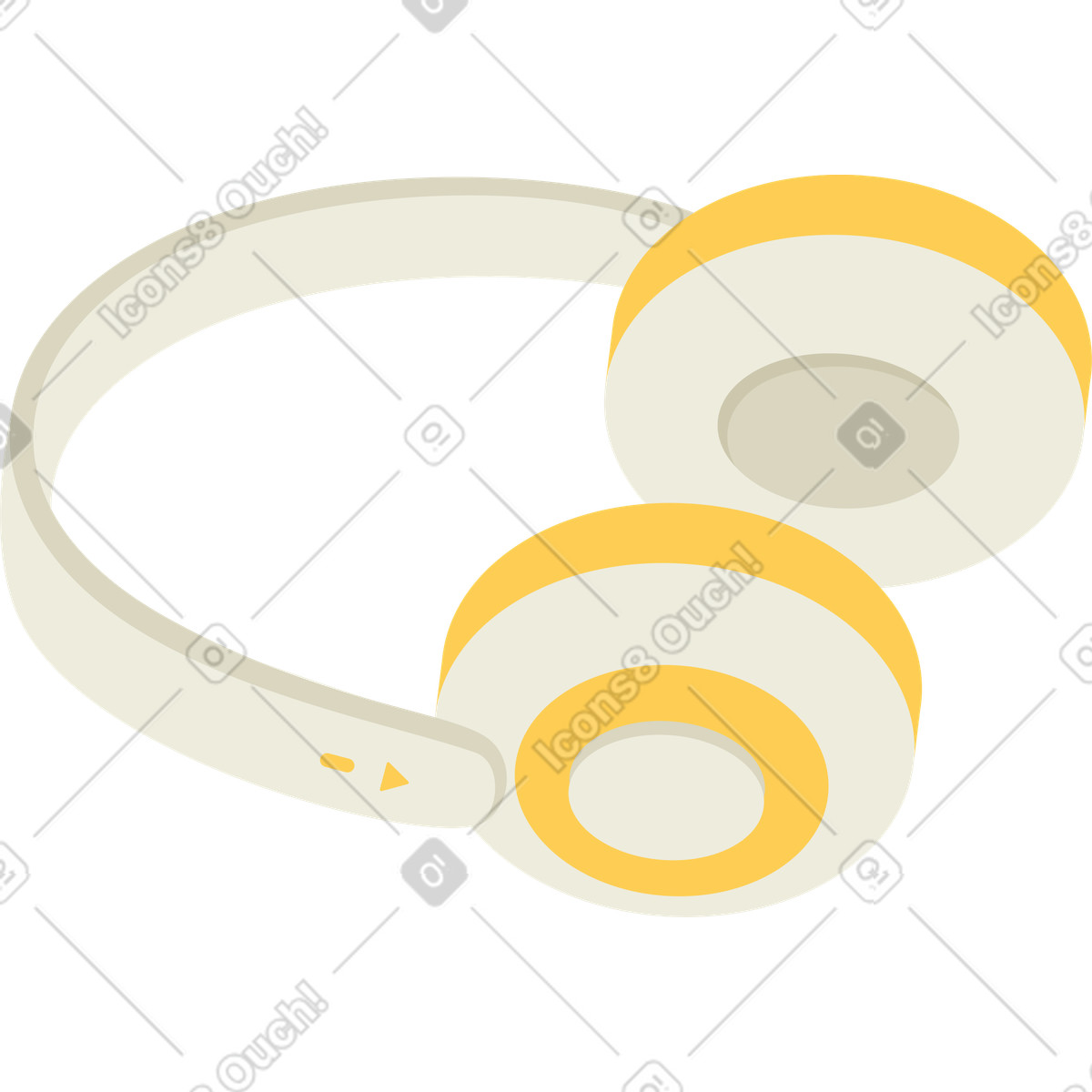 Cuffie illustrazione in stile Social scarica in PNG, SVG
