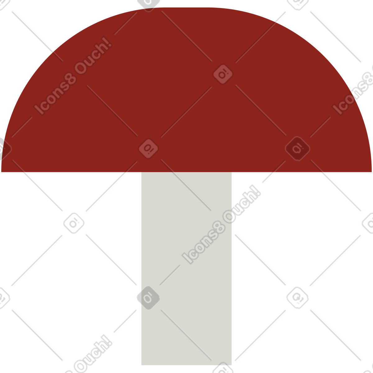 Ilustración Seta en estilo Burgundy a descargar en PNG y SVG