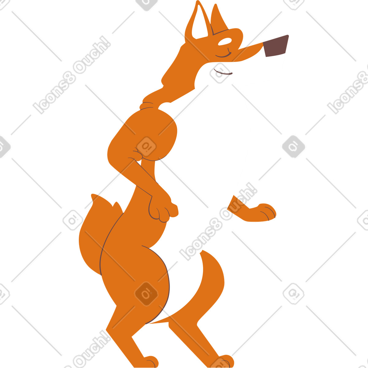下载 Woof 风格的 柴犬 插画，支持 PNG、SVG 格式