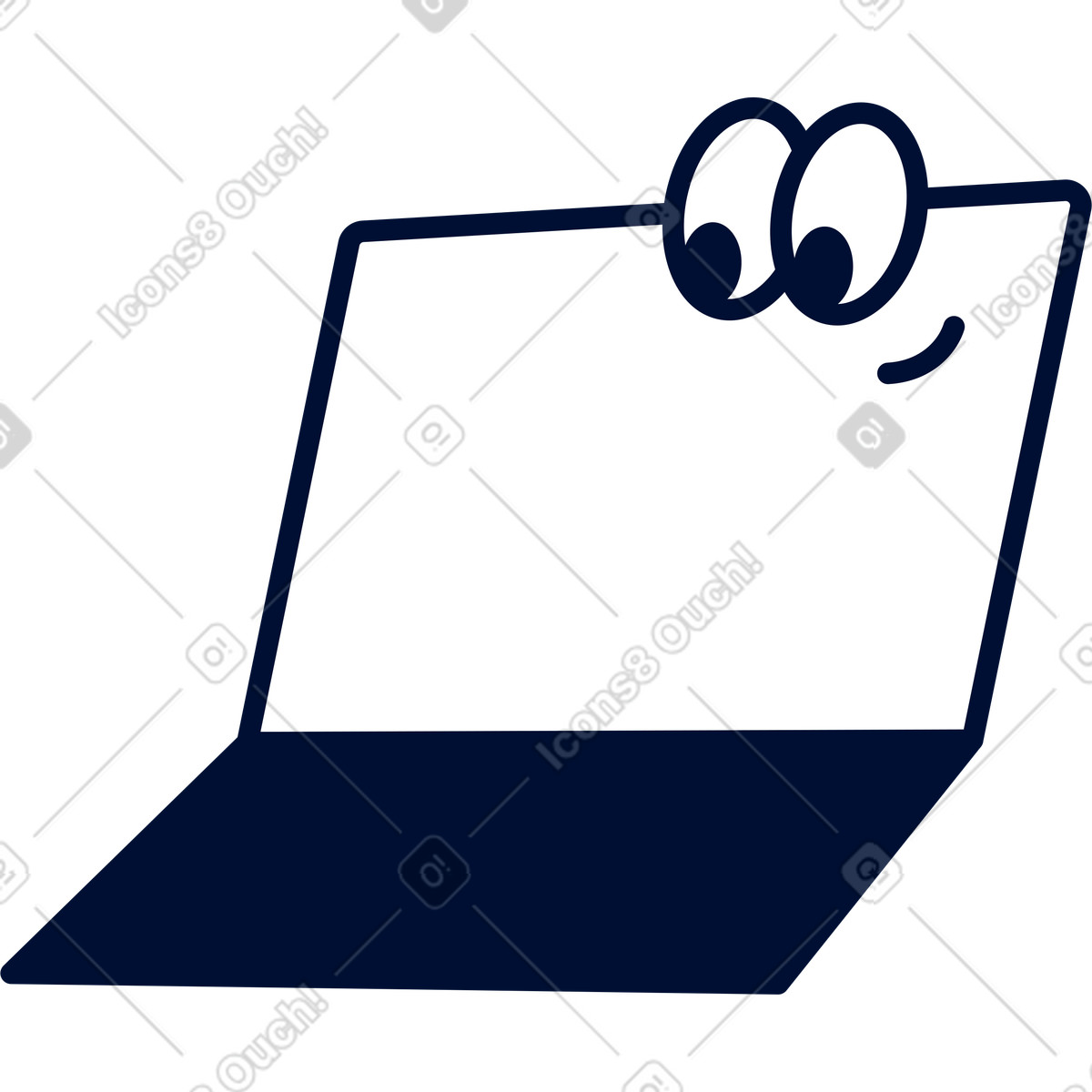 Il computer portatile illustrazione in stile Blink scarica in PNG, SVG