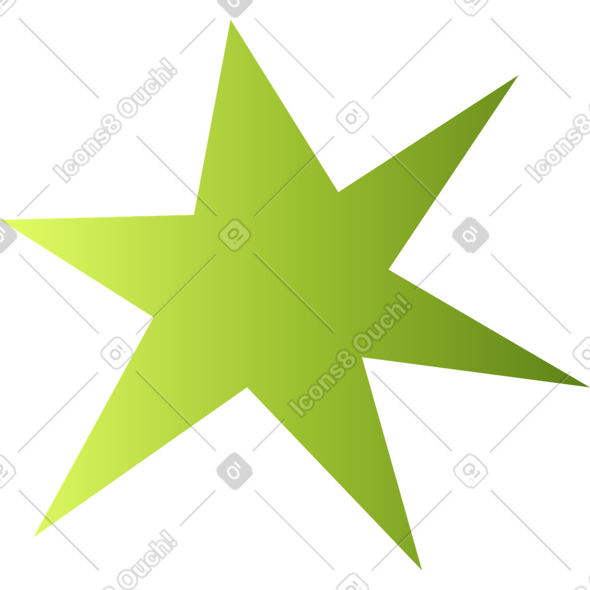 Stern-Illustration im Lettering-Stil als Download in PNG, SVG