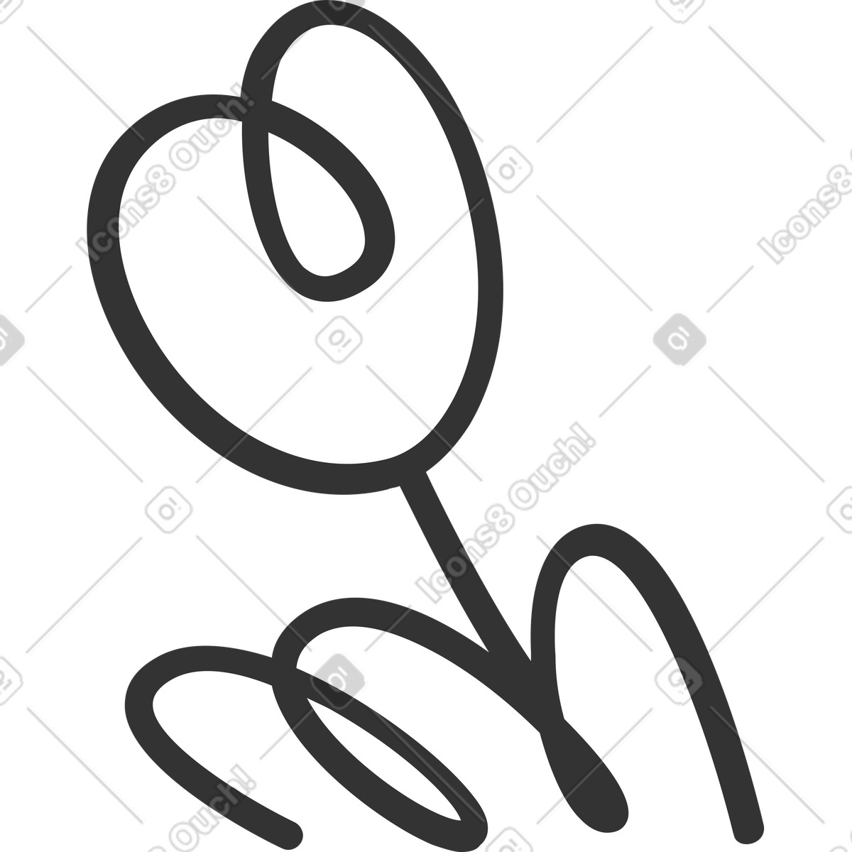 Crayon スタイルの 花 のイラストをPNG、SVG形式でダウンロード