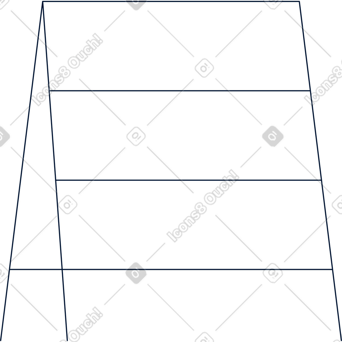 Иллюстрация Стремянка в стиле Cubes — скачать в форматах PNG, SVG