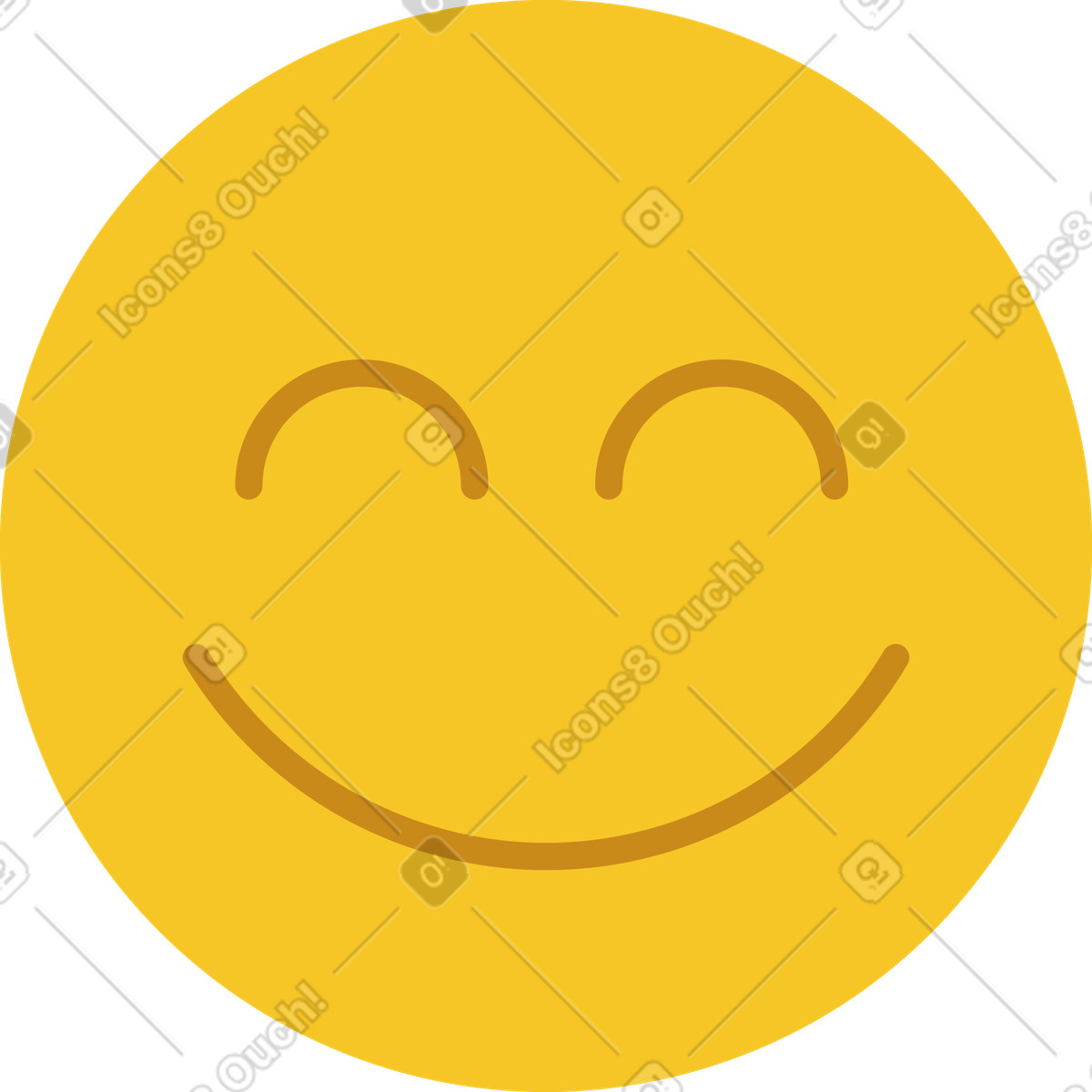 Ilustración Emoji feliz en estilo Catchy a descargar en PNG y SVG