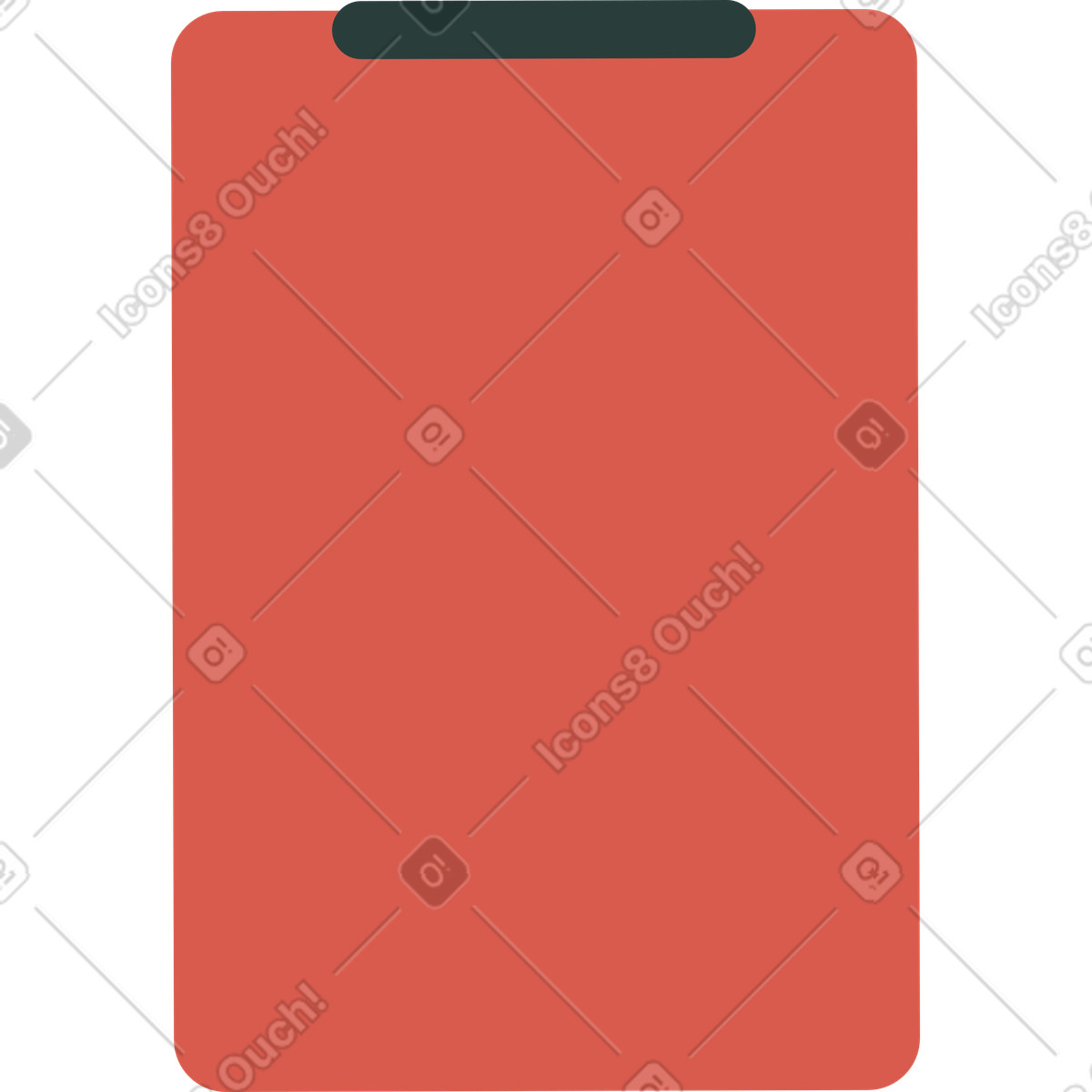 下载 Macaroni 风格的 红色剪贴板 插画，支持 PNG、SVG 格式