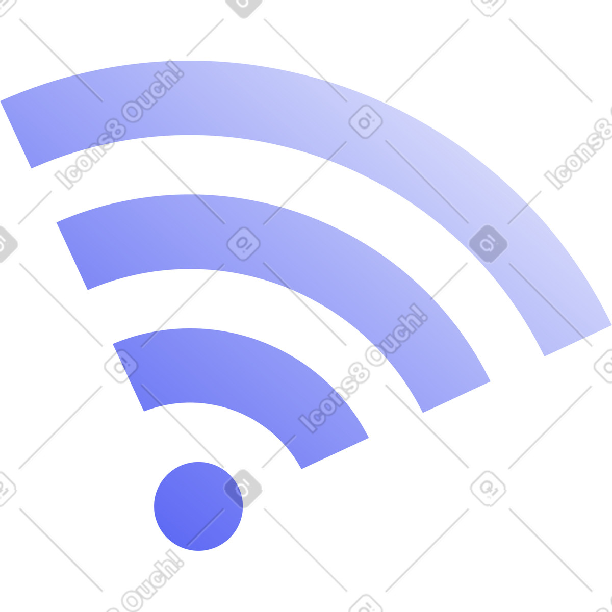 Wlan-symbol-Illustration im Lucent-Stil als Download in PNG, SVG
