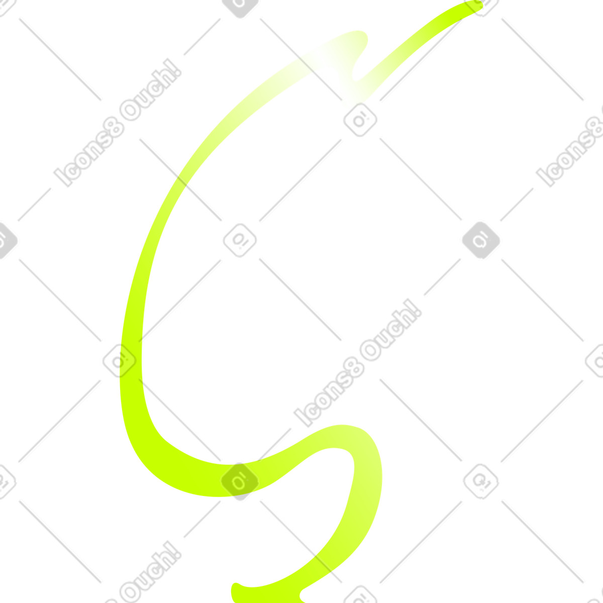 Green smoke illustration in Space style download in PNG, SVG