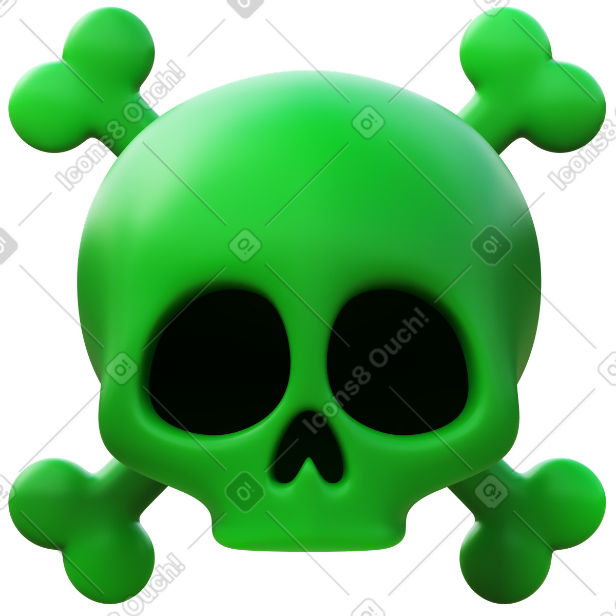 Poison-Illustration im 3D Fluency-Stil als Download in PNG, SVG