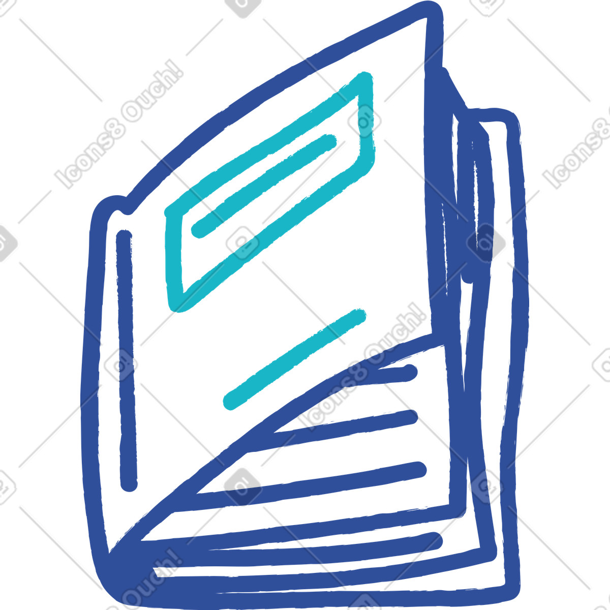 Buch-Illustration im Lime-Stil als Download in PNG, SVG