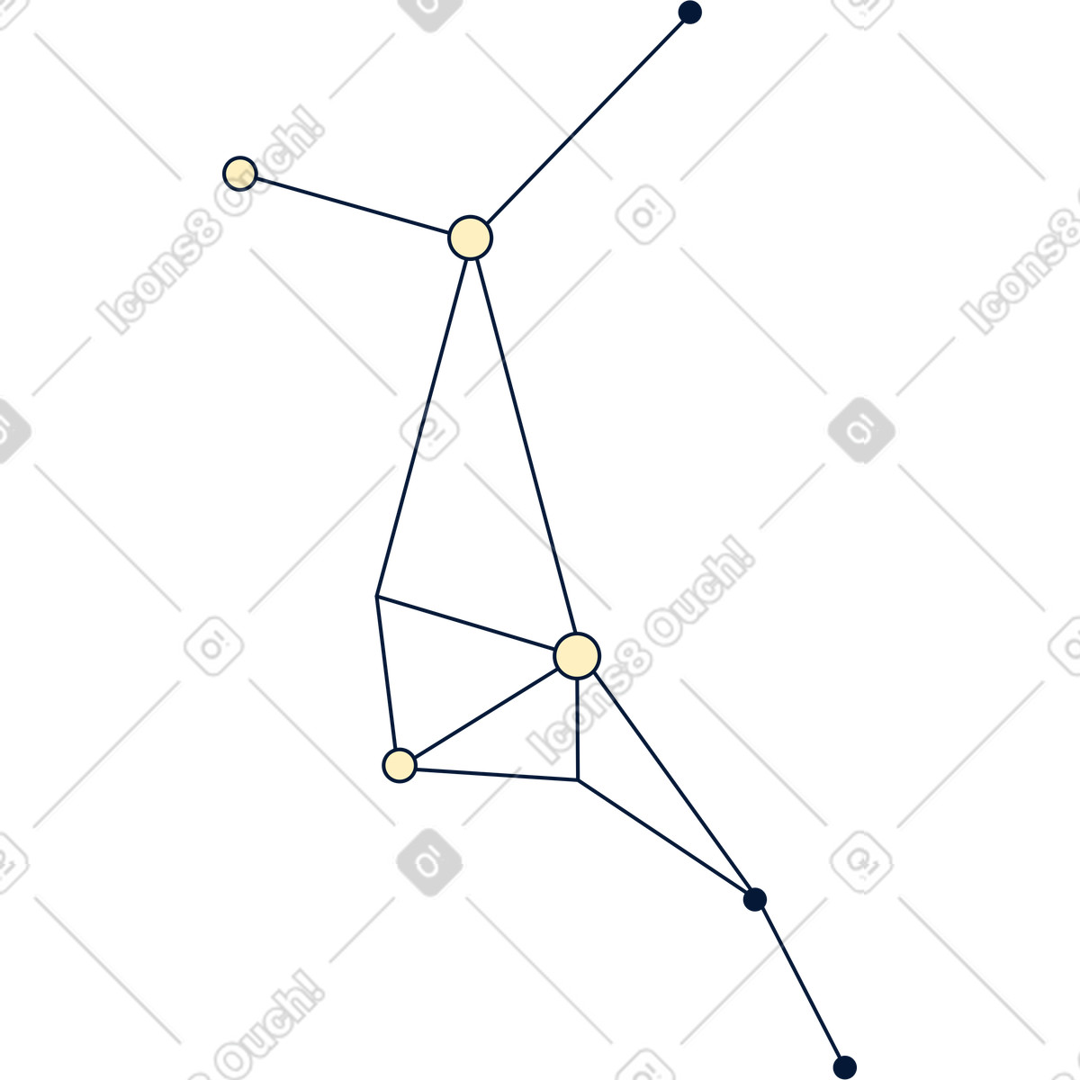 Ilustración Conexiones de red en estilo Neat a descargar en PNG y SVG