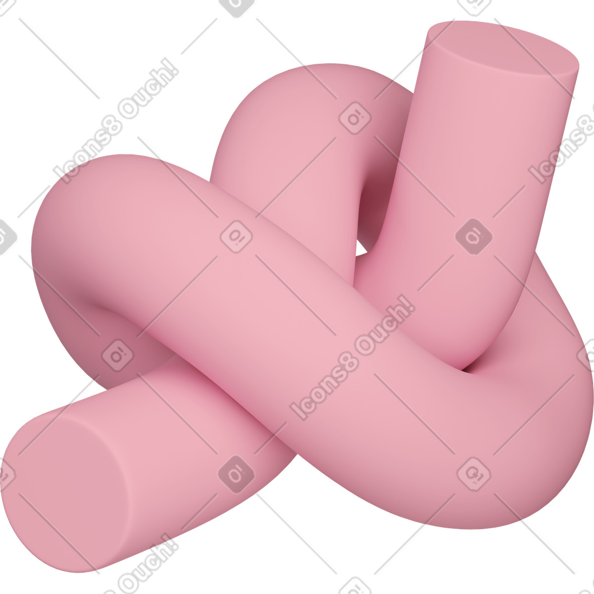 Ilustração de Abstract rope knot em no estilo 3D Casual life para baixar em PNG, SVG