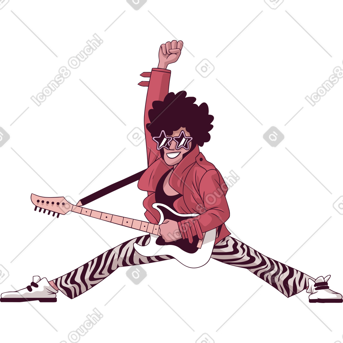 Eastwood スタイルの ギタリスト のイラストをPNG、SVG形式でダウンロード