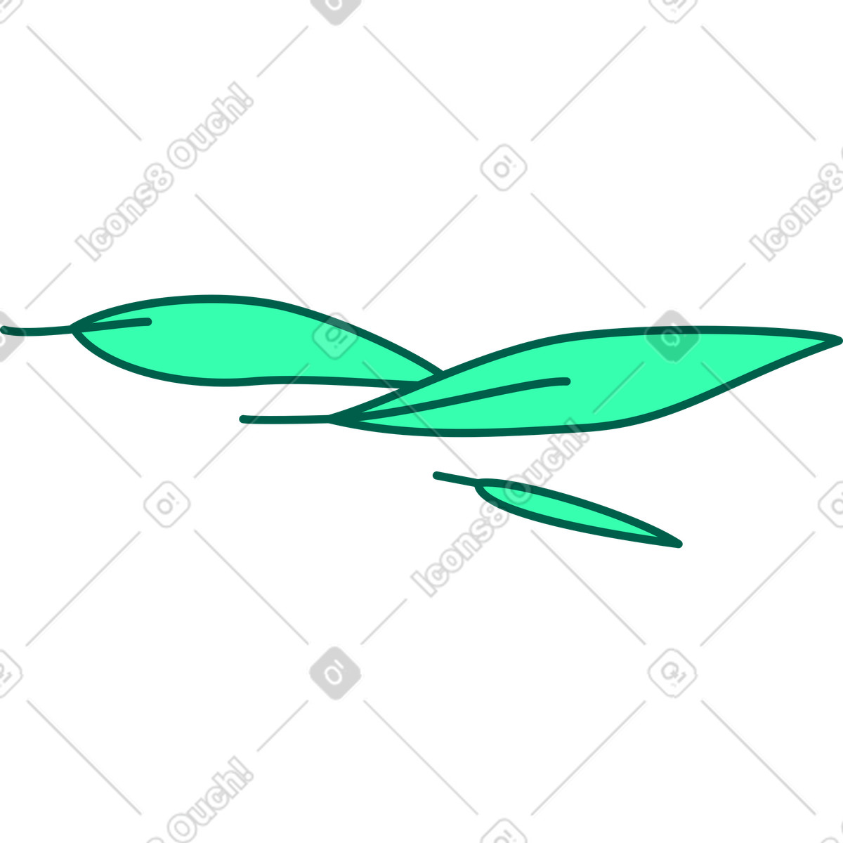 Le foglie illustrazione in stile Storyline scarica in PNG, SVG