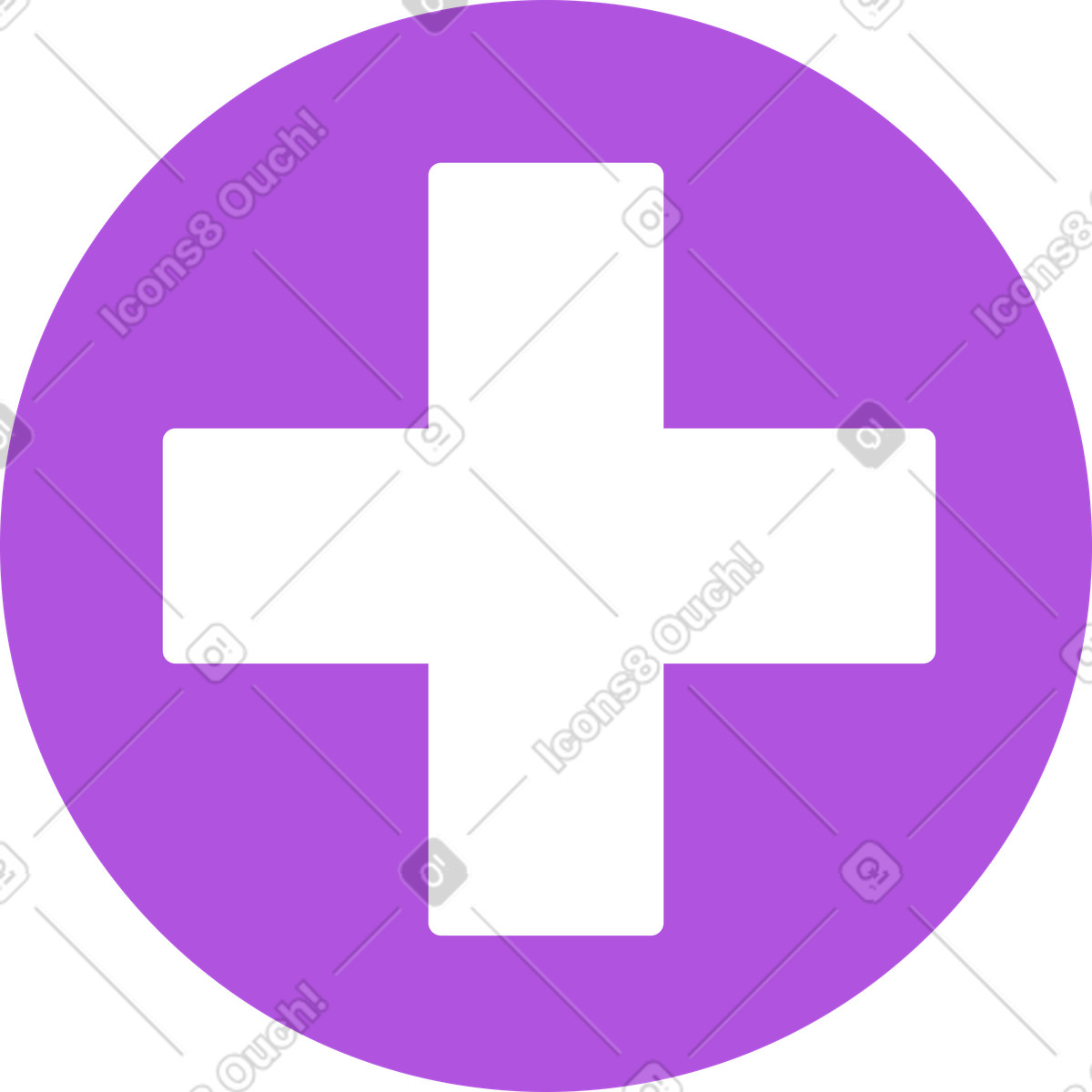 Segno della croce rossa illustrazione in stile Grapy scarica in PNG, SVG