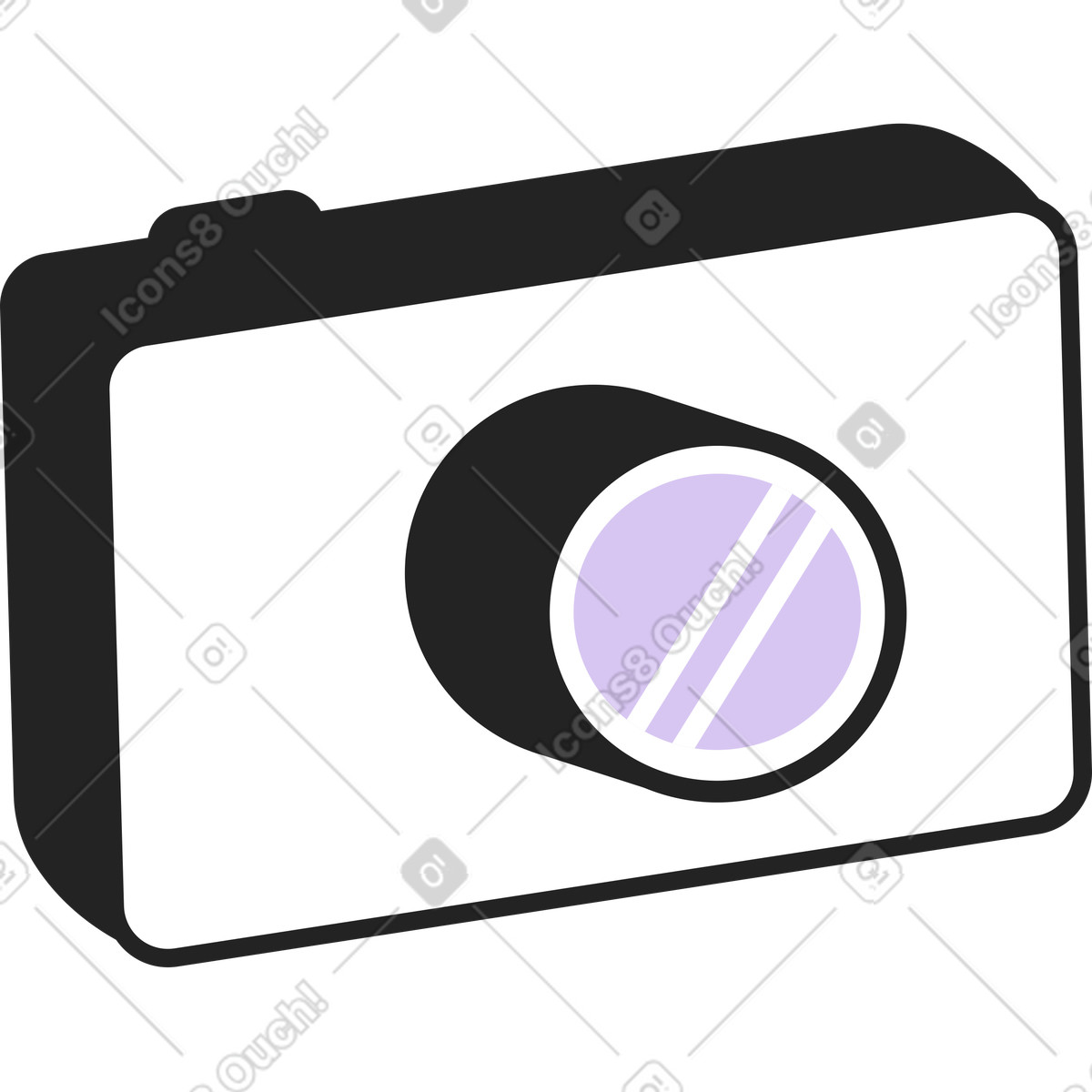 下载 Sammy Line 风格的 相机 插画，支持 PNG、SVG 格式