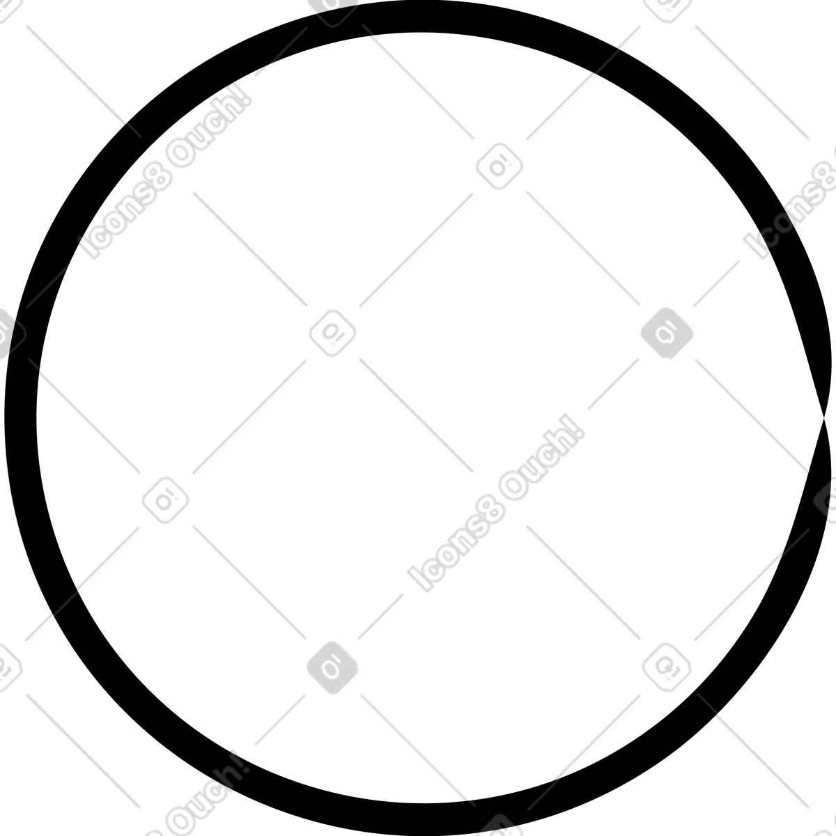 Schwarze ellipse-Illustration im Twirl-Stil als Download in PNG, SVG