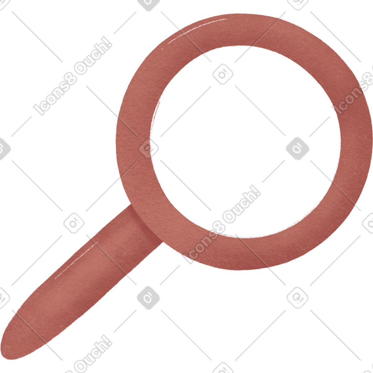 Illustration Loupe dans le style Woolly à télécharger aux formats PNG, SVG