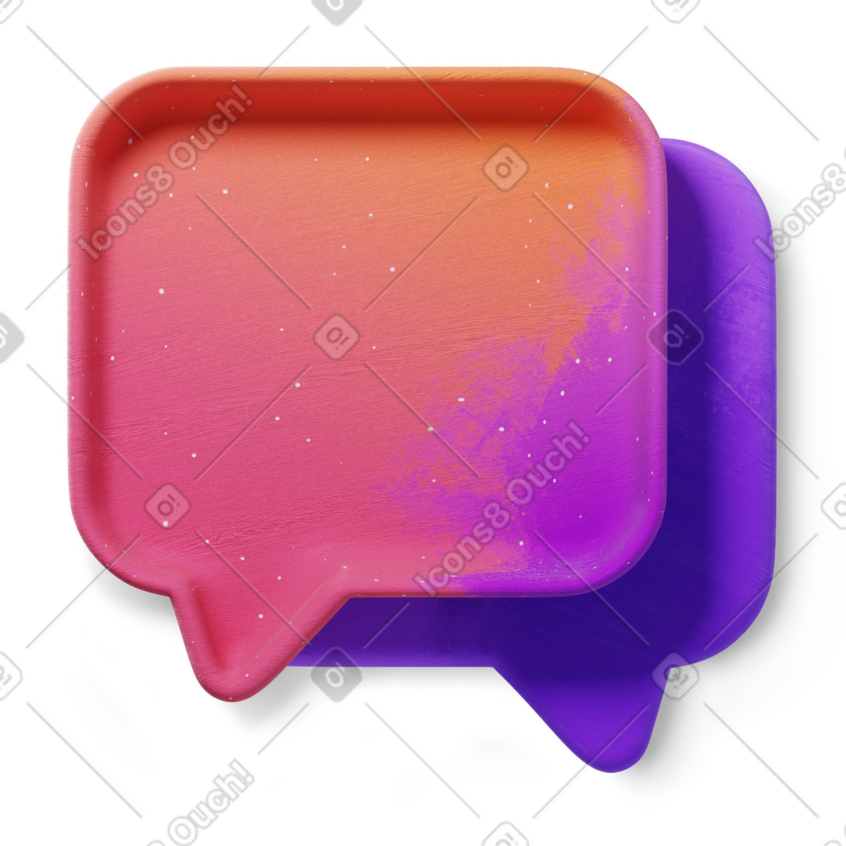 Ilustração de Chat em no estilo 3D Microsoft Fluent illustration para baixar em PNG, SVG