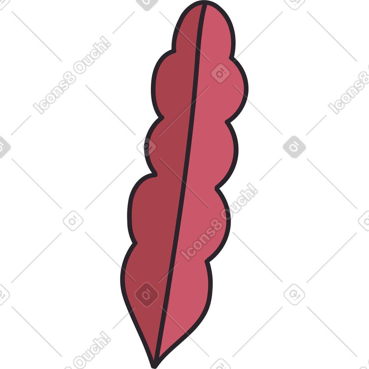Illustration Feuille de stylo dans le style Eastwood à télécharger aux formats PNG, SVG