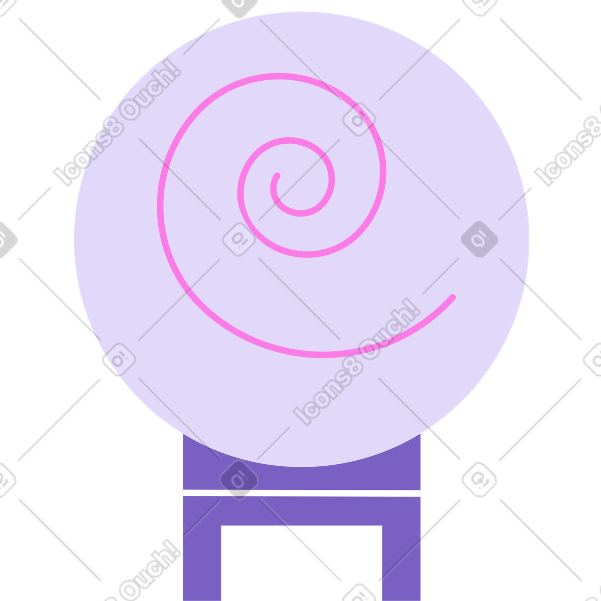 Ilustración Bola de predicciones en estilo Mellow a descargar en PNG y SVG