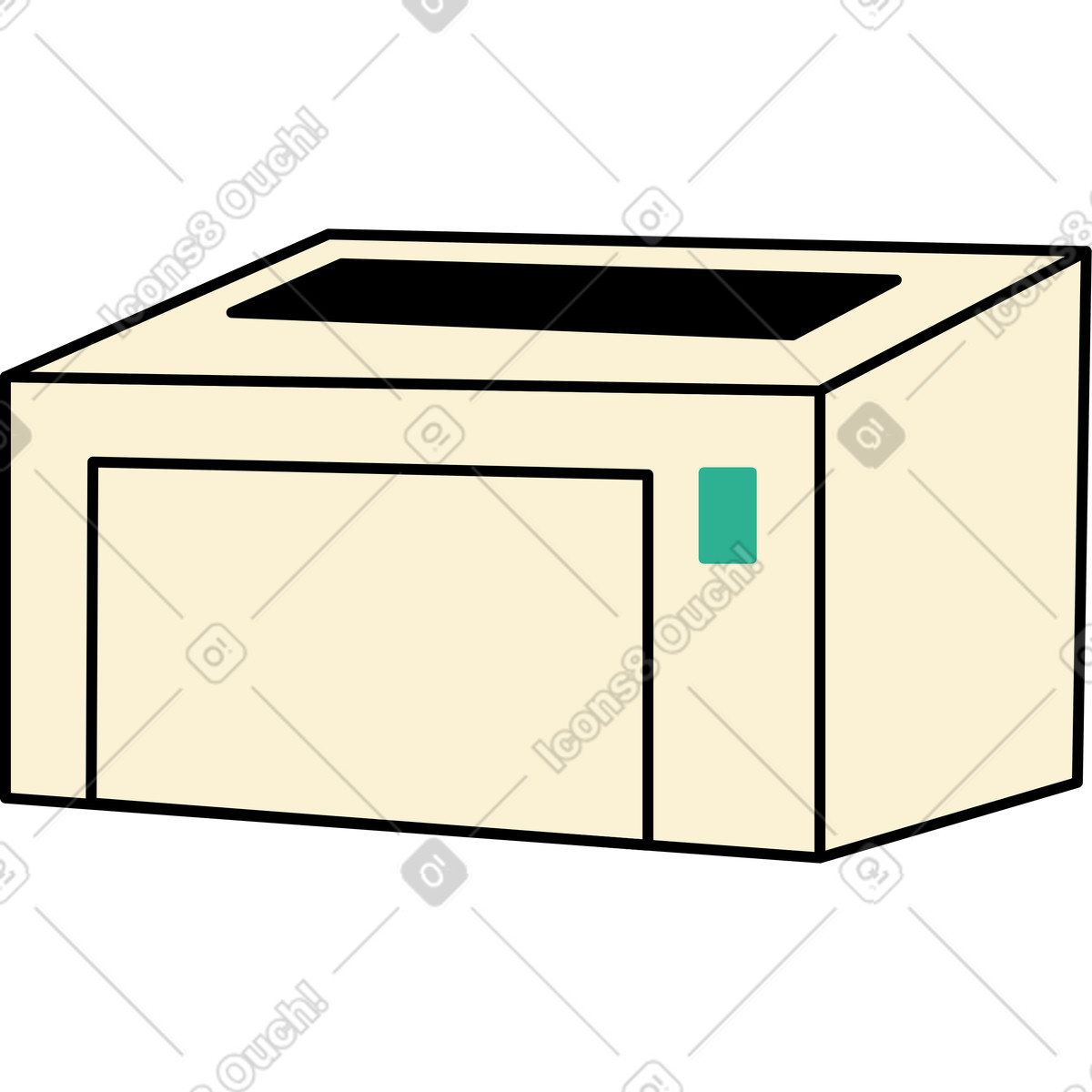 Ilustração de Impressora em no estilo Jelly para baixar em PNG, SVG