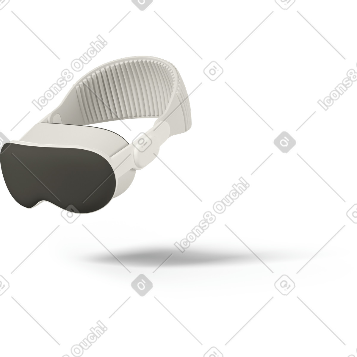 3D Casual life スタイルの Virtual reality glasses のイラストをPNG、SVG形式でダウンロード