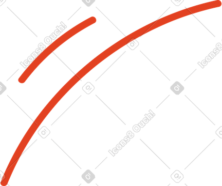 Two red lines PNG, SVG