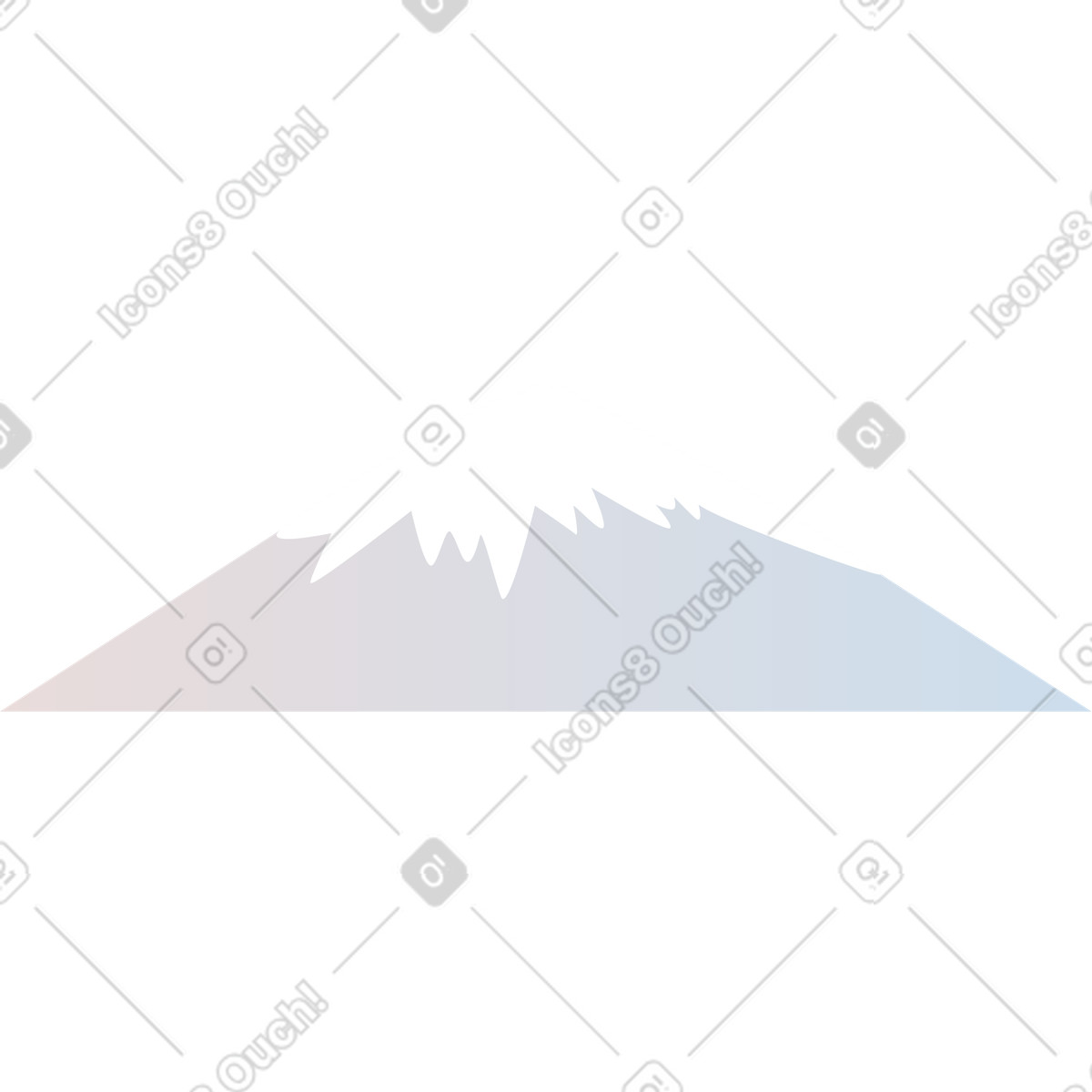 Fujiyama illustrazione in stile Vivid scarica in PNG, SVG