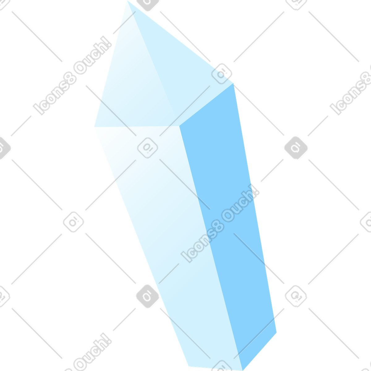 Cristallo illustrazione in stile Glossy scarica in PNG, SVG