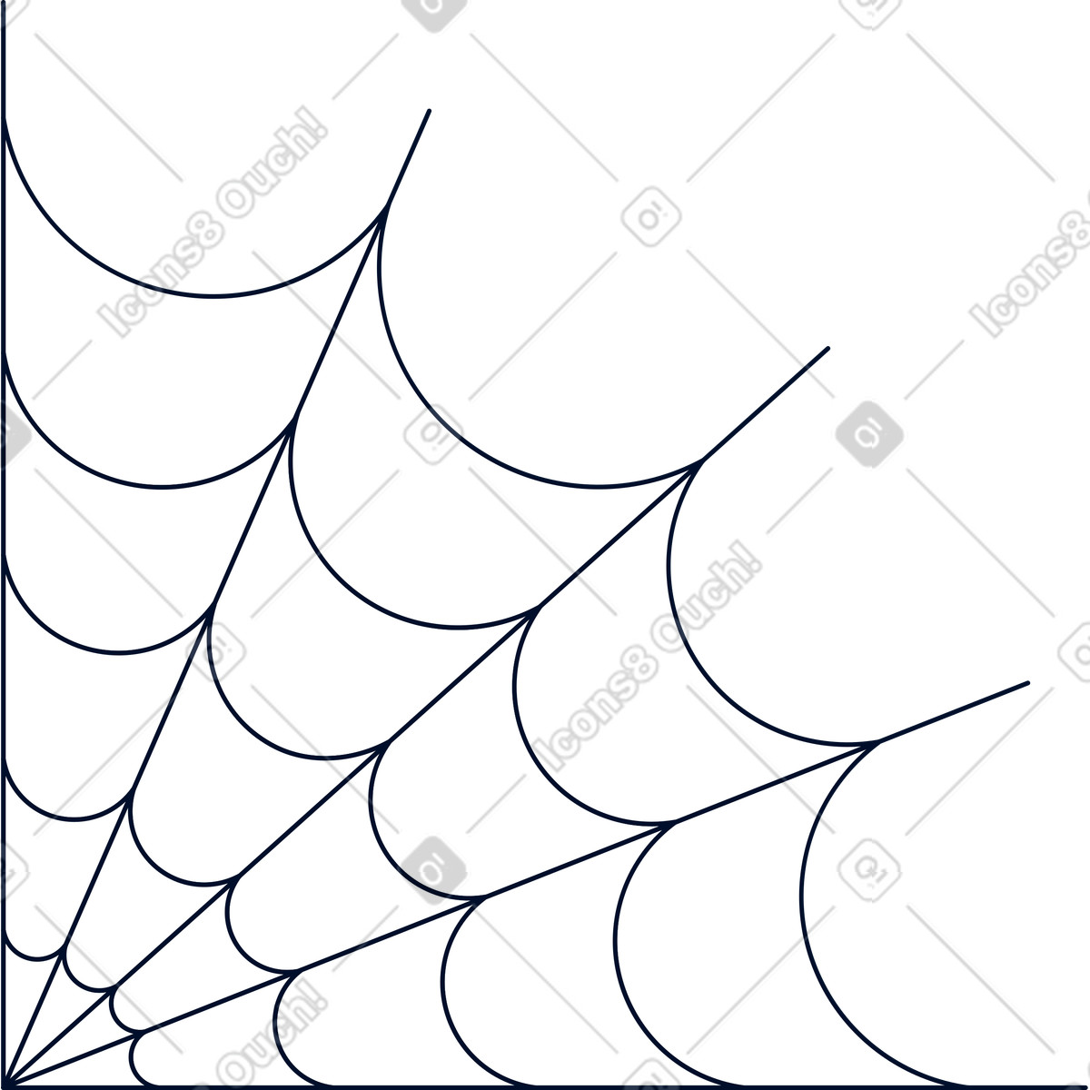 下载 Teal 风格的 蜘蛛网 插画，支持 PNG、SVG 格式