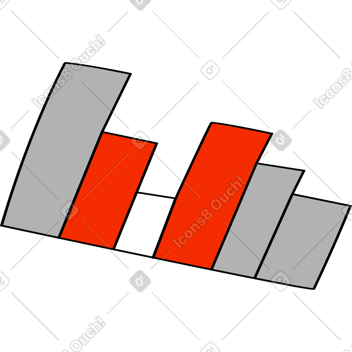 Diagrammbalken illustration in PNG, SVG
