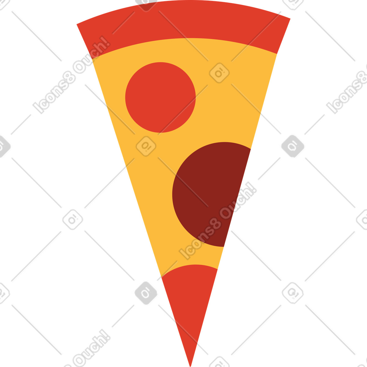 Illustration Part de pizza dans le style Burgundy à télécharger aux formats PNG, SVG