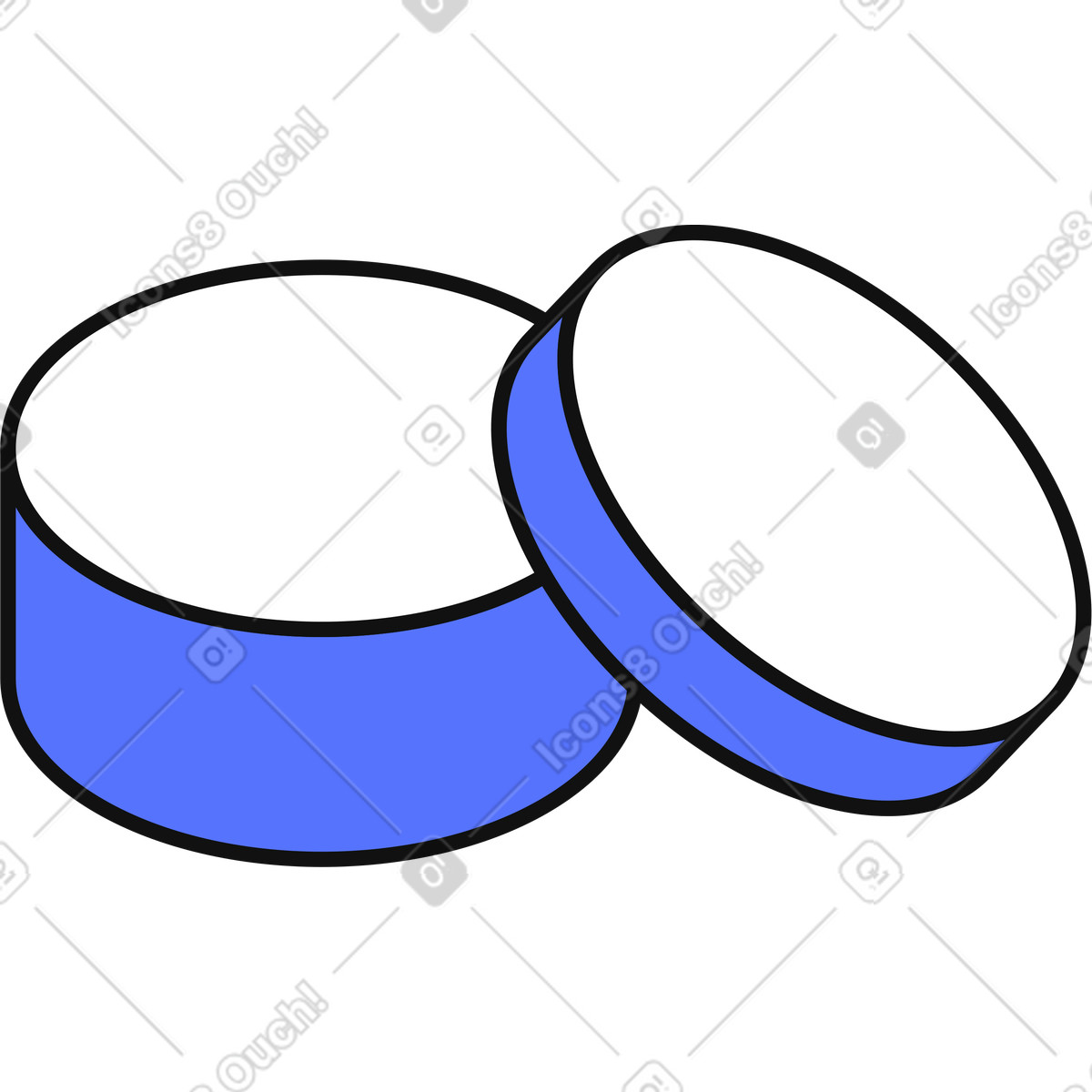 Ilustración Coins stack minimal icon for finance savings and money concepts en estilo Main a descargar en PNG y SVG