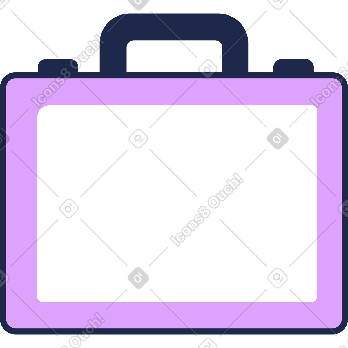 Briefcase diplomat illustration in Outline style download in PNG, SVG