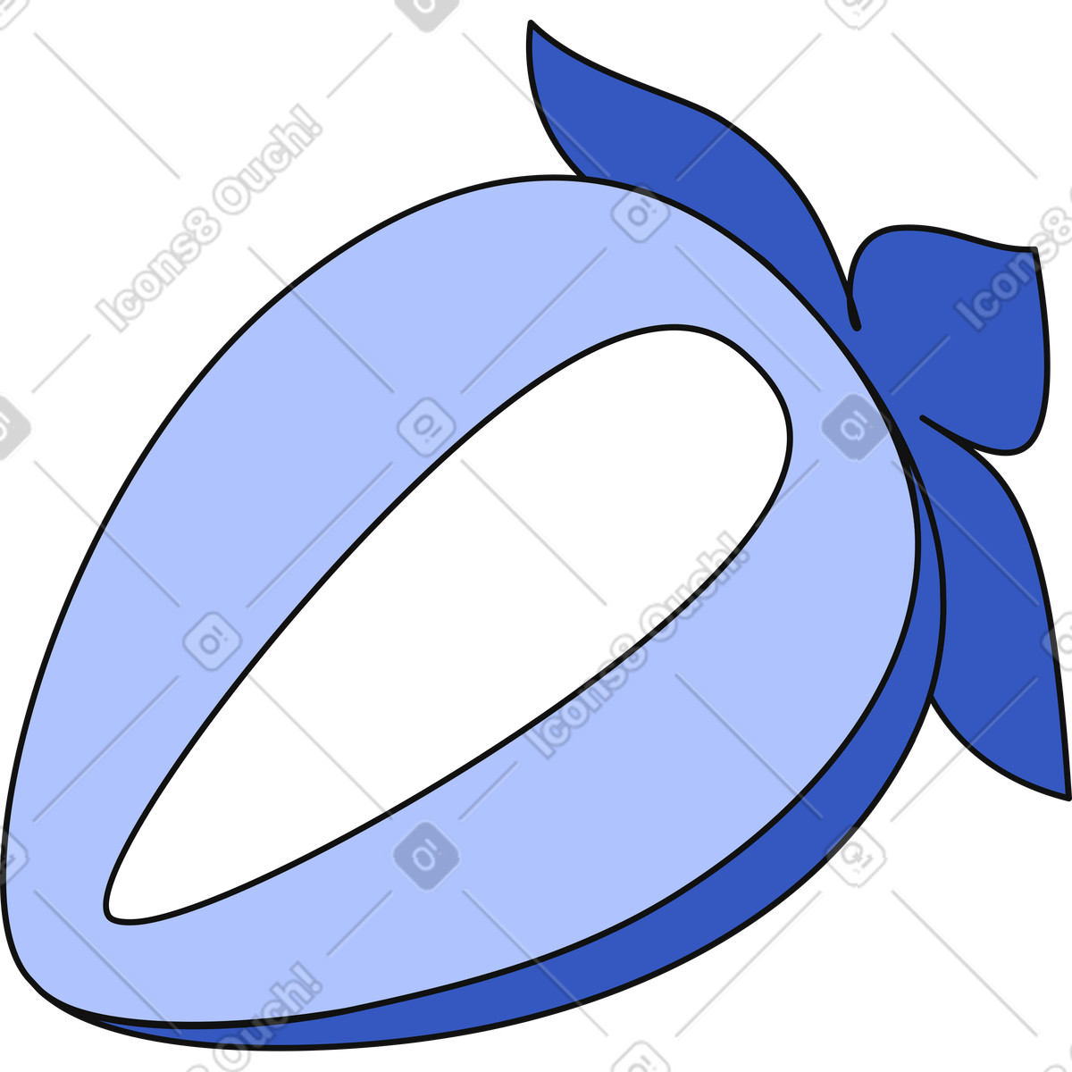 Ilustración Media fresa con hojas en estilo Techny a descargar en PNG y SVG