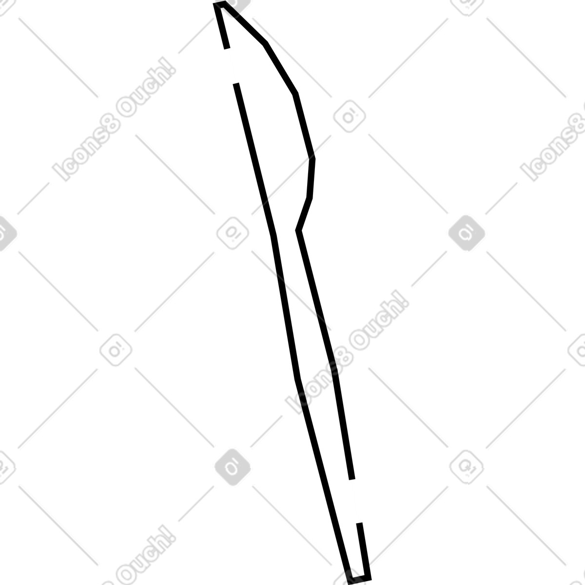 Knife illustration in Amethyst style download in PNG, SVG