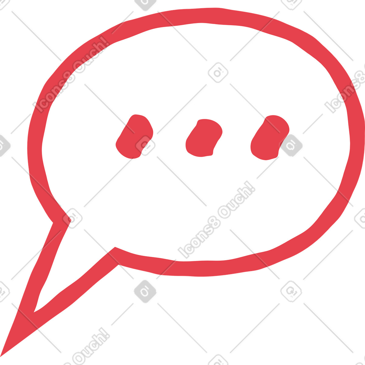 下载 Stripy 风格的 演讲气球 插画，支持 PNG、SVG 格式