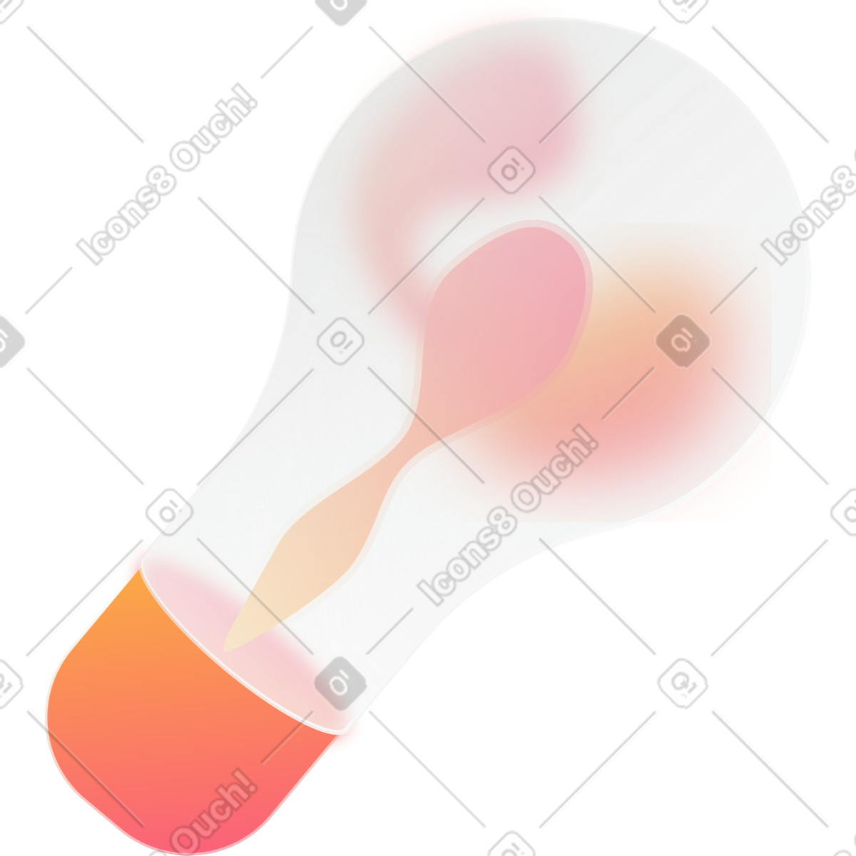 下载 Morphis 风格的 电灯泡玻璃形变 插画，支持 PNG、SVG 格式