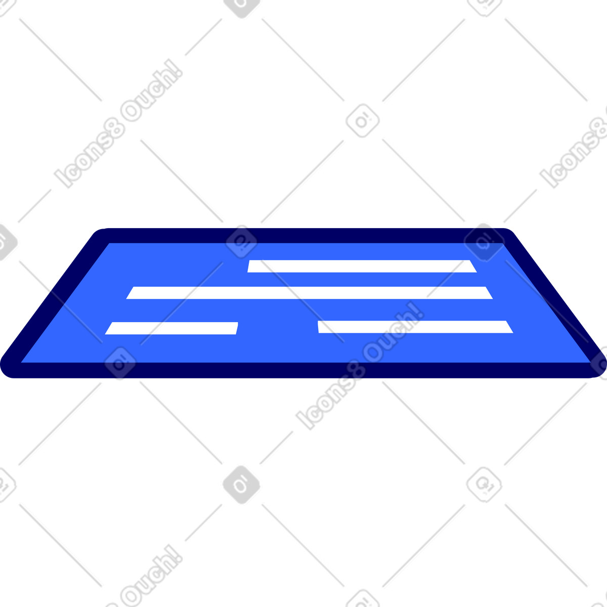 Illustration Tablette avec texte dans le style Lounge à télécharger aux formats PNG, SVG