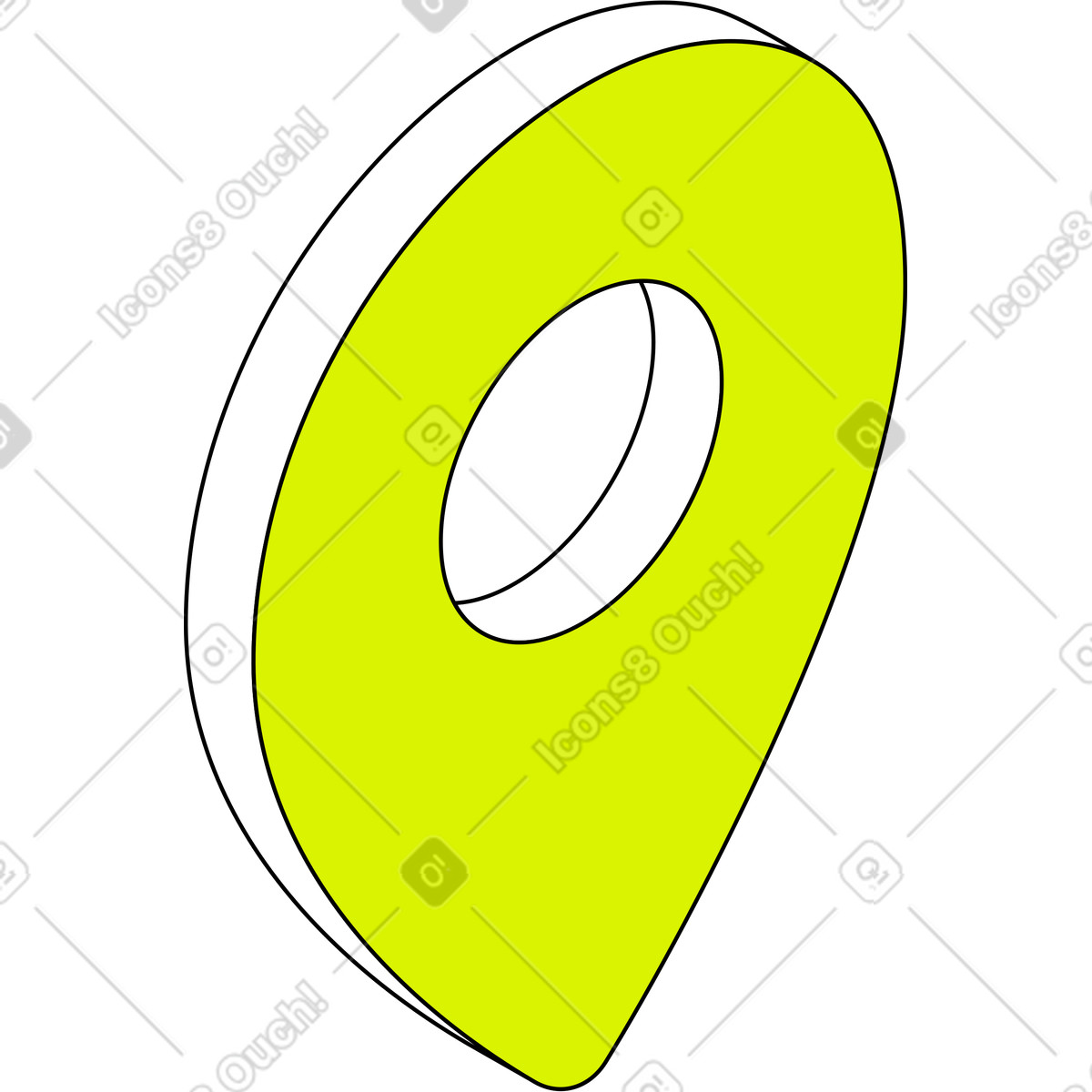 Illustration Géolocalisation dans le style Isometric à télécharger aux formats PNG, SVG