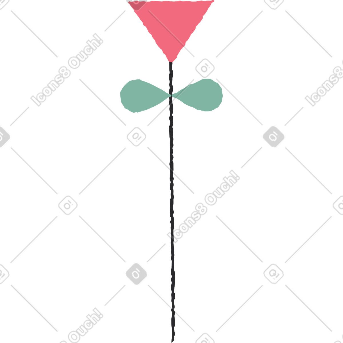 Pablo スタイルの 小さな花 のイラストをPNG、SVG形式でダウンロード