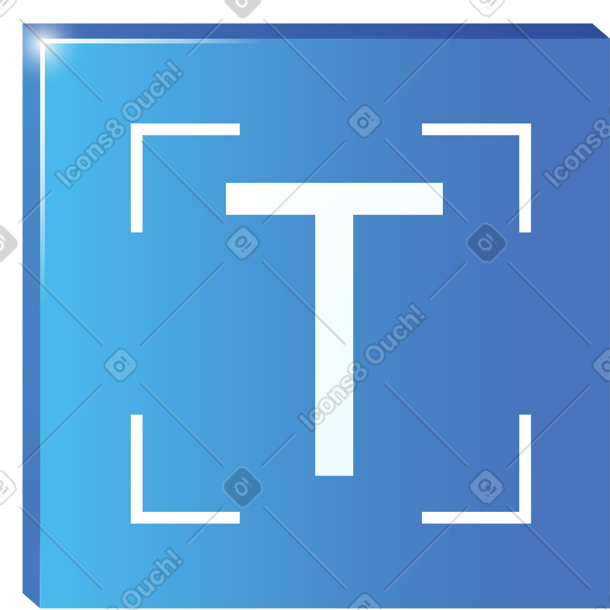 Text editing button illustration in Quantum style download in PNG, SVG