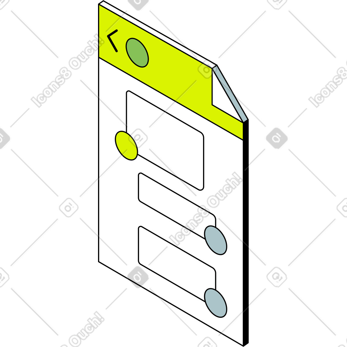 Chat illustration in PNG, SVG