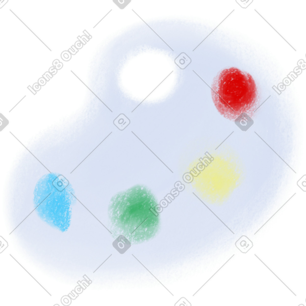 Ilustração de Palette em no estilo Mushy para baixar em PNG, SVG