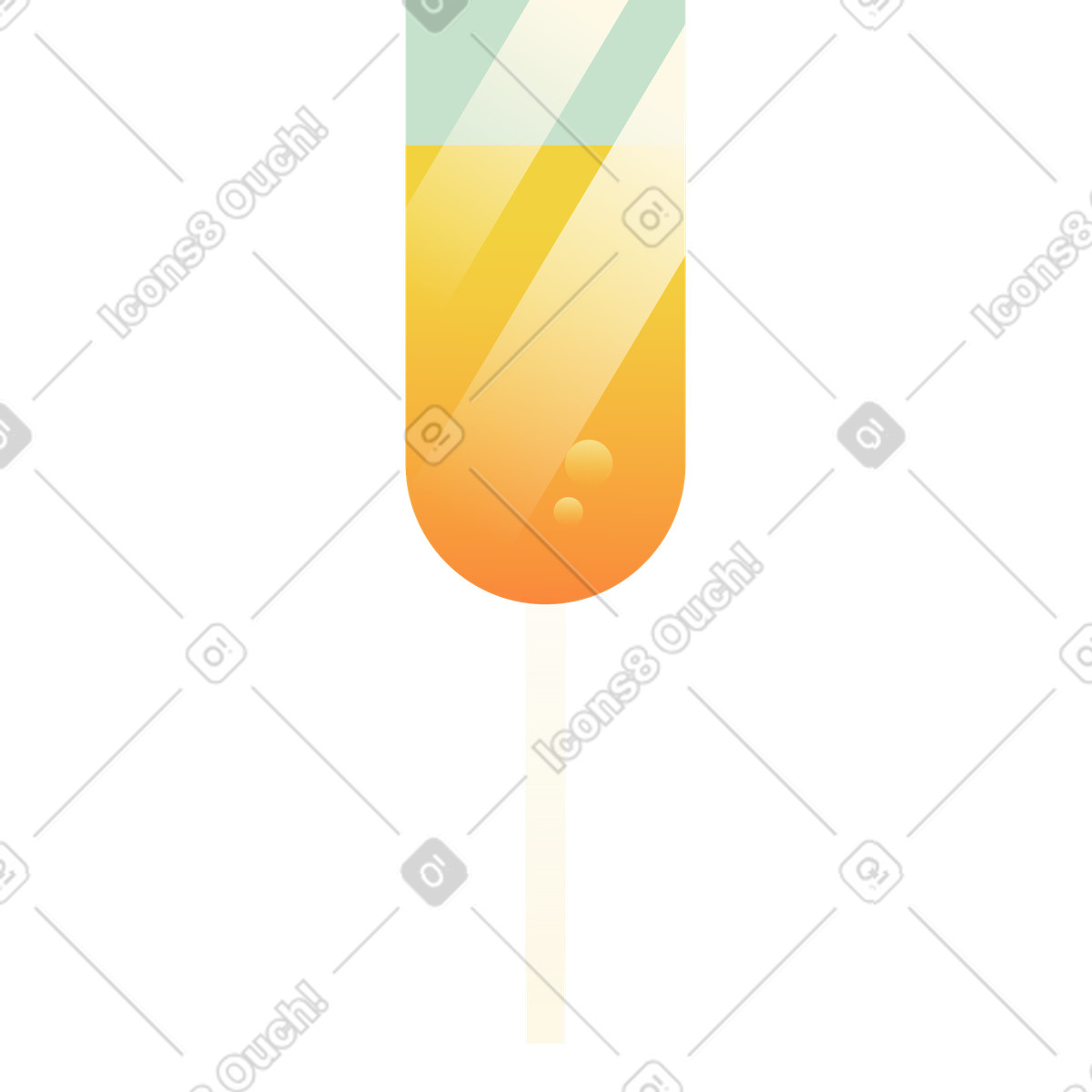 Bicchiere di champagne illustrazione in stile Beam scarica in PNG, SVG
