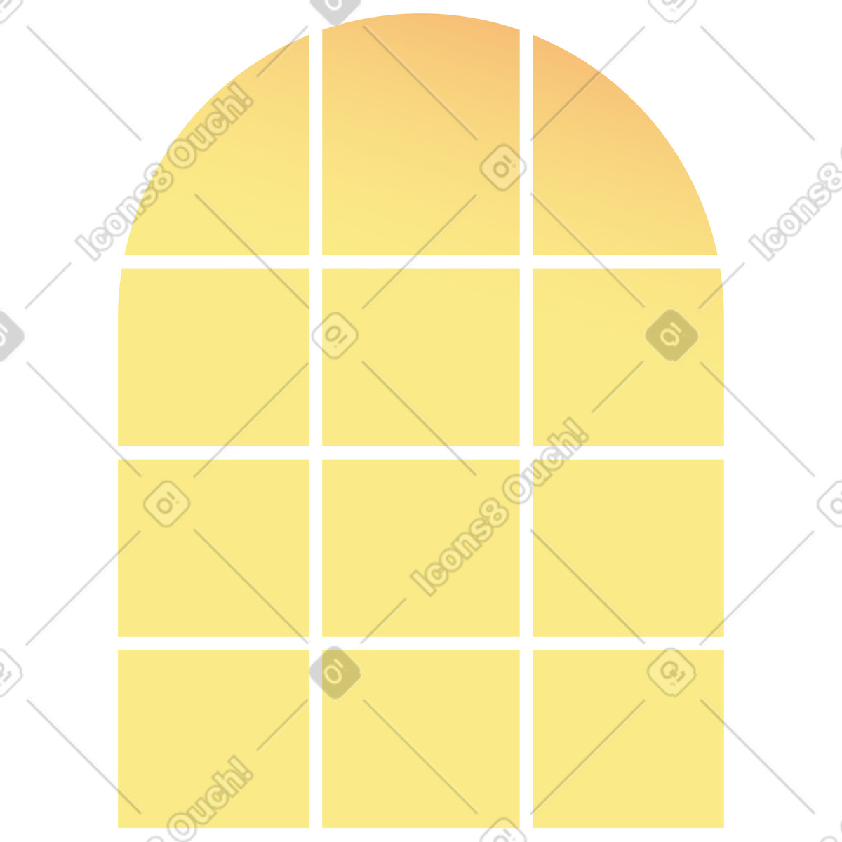 Fenster-Illustration im Levels-Stil als Download in PNG, SVG