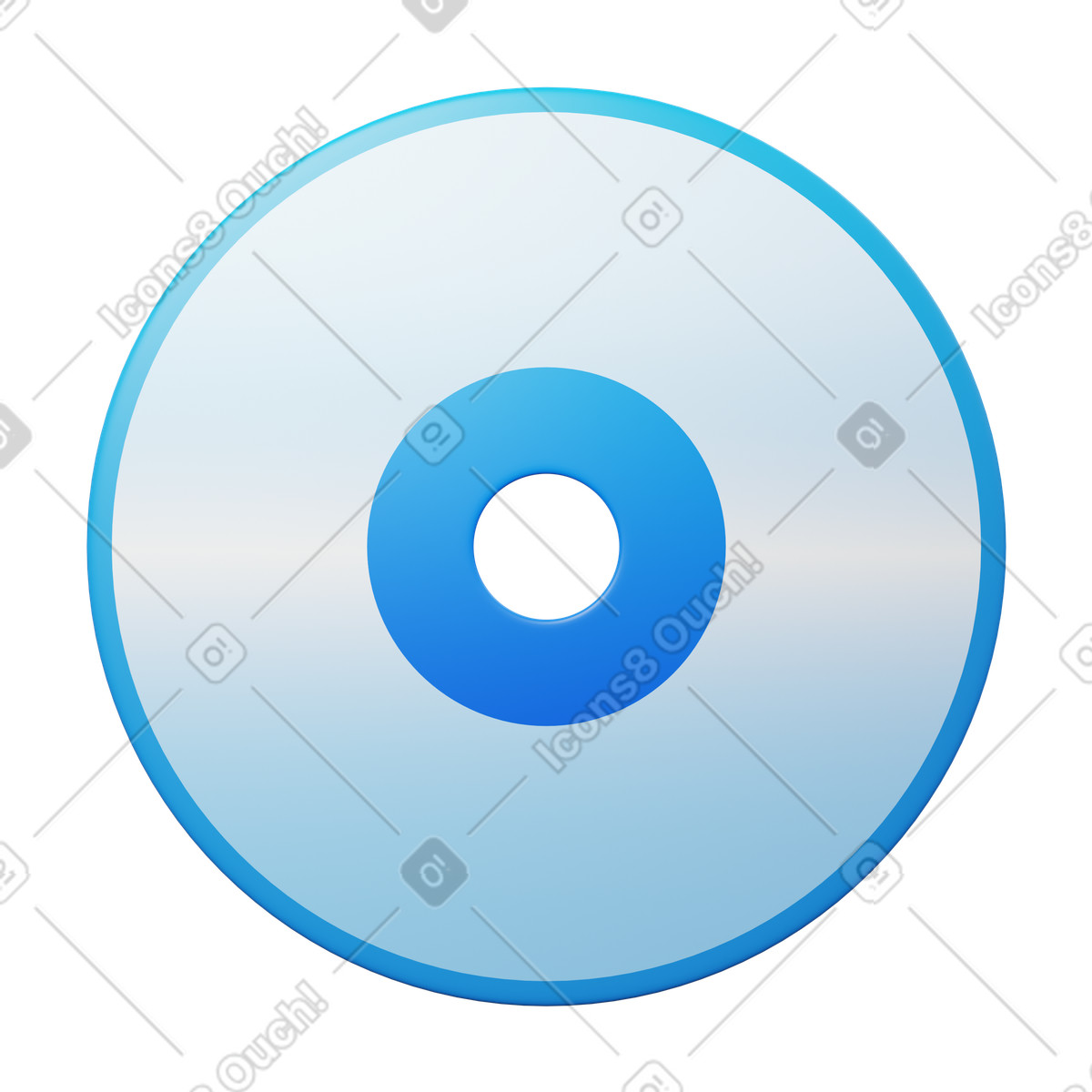 Cd illustrazione in stile 3D Fluency scarica in PNG, SVG