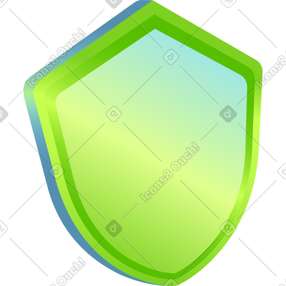 Schild-Illustration im Isotech-Stil als Download in PNG, SVG