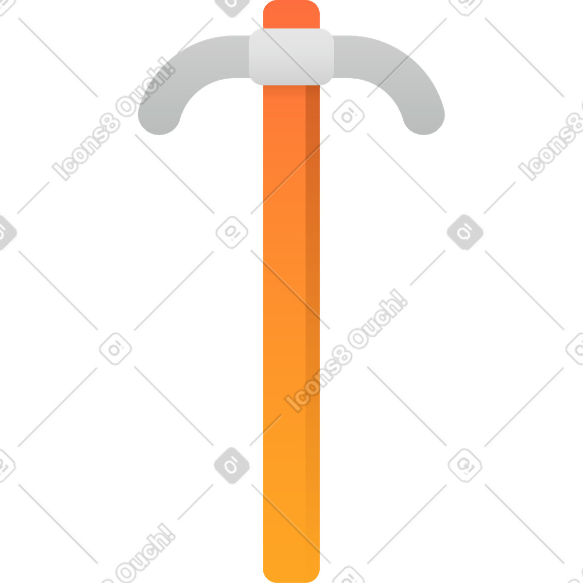 Pickaxe illustrazione in stile Hugo scarica in PNG, SVG