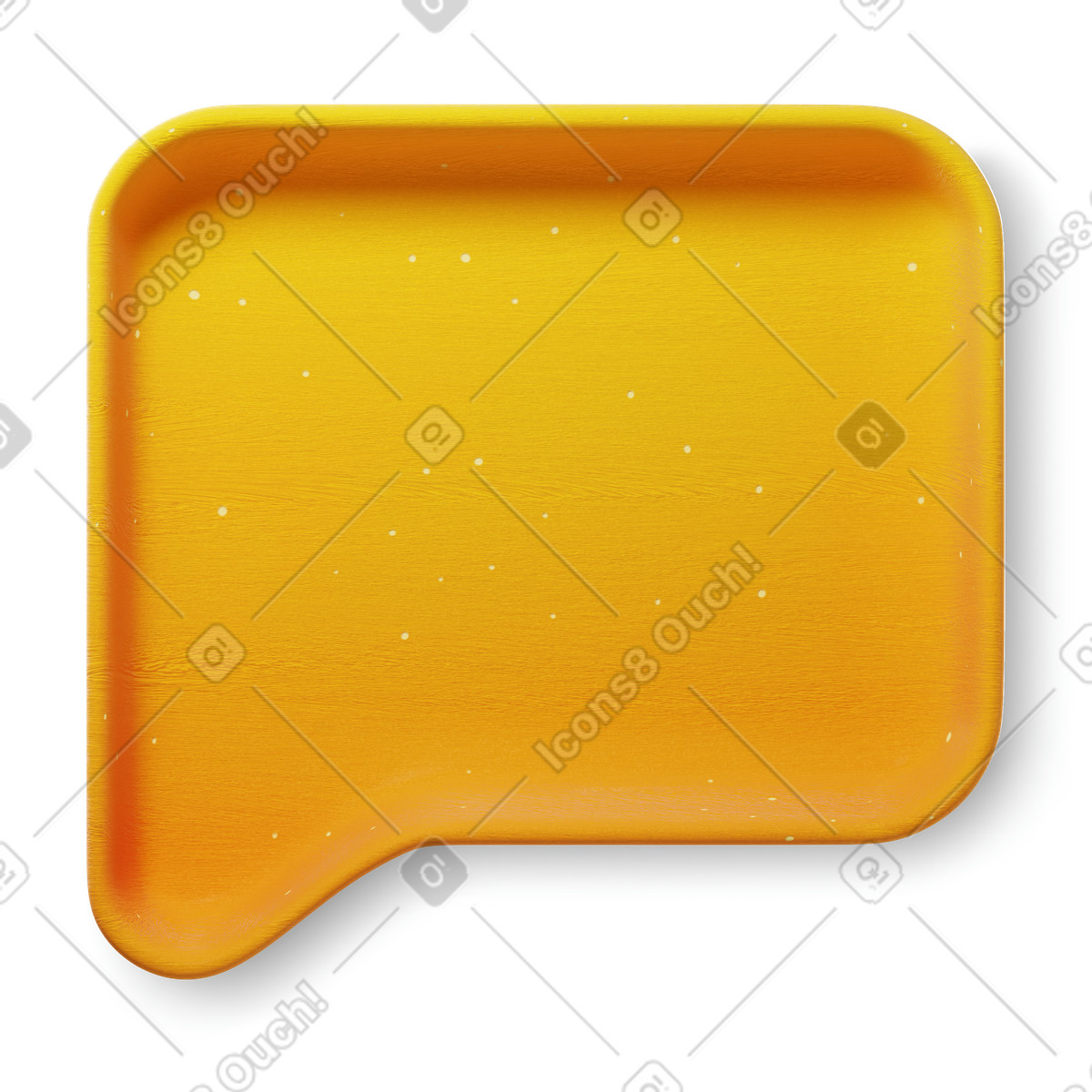Speech bubble illustration in 3D Microsoft Fluent style download in PNG, SVG